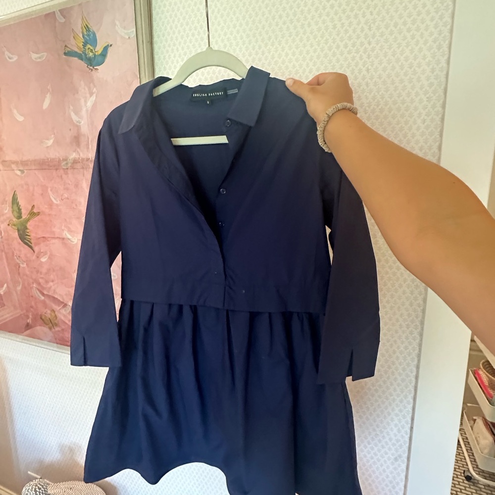 Navy English Factory Dress